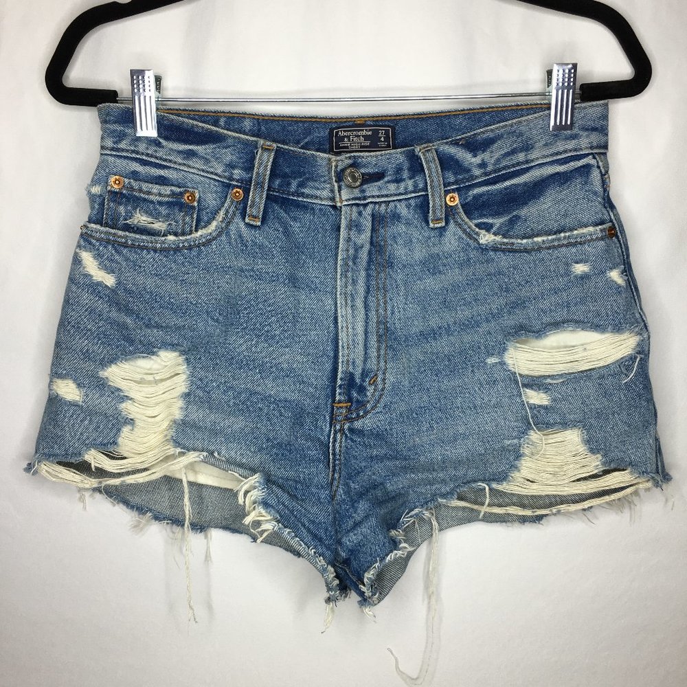 Abercrombie annie high rise jean shorts